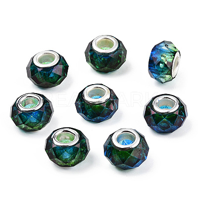 Transparent Resin European Beads RPDL-T003-08B-1