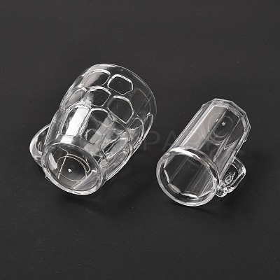 6Pcs Transparent Plastic Food Play Cup Set AJEW-K030-06-1