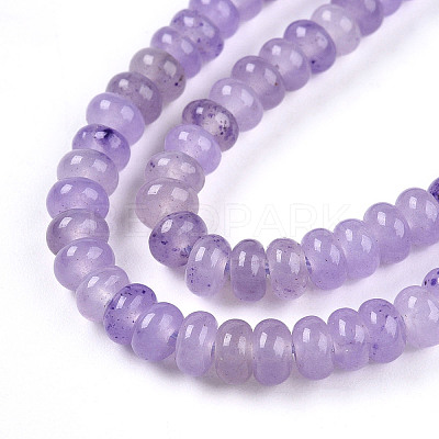 Dyed Natural White Jade Beads Strands X-G-T139-57A-08-1