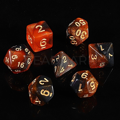Acrylic Polyhedral Dice Set PW-WG37169-02-1