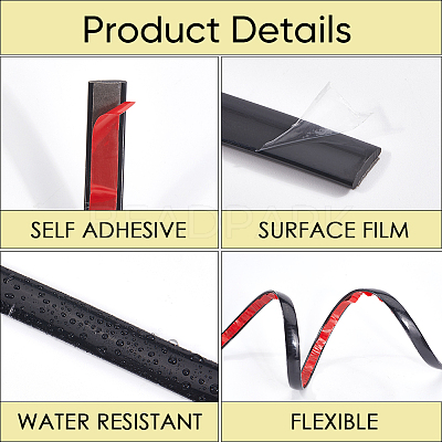 PVC Car Interior Moulding Trim AJEW-WH20020-082B-02-1