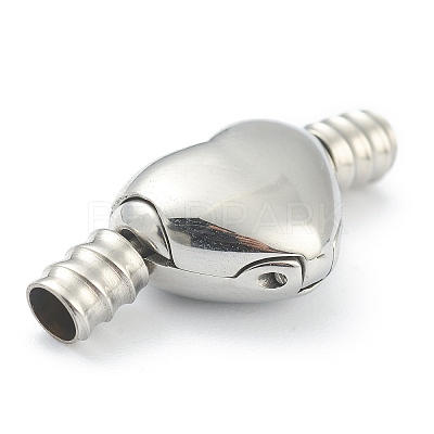 Non-Tarnish 304 Stainless Steel European European Clip Clasps X-STAS-O148-01P-1