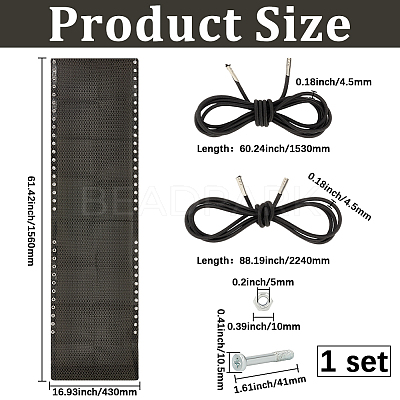 Polyester Fiber Beach Folding Chair Replacement Cloth AJEW-WH20006-375A-04-1