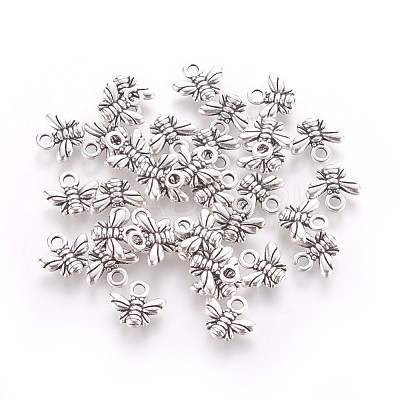 Tibetan Style Alloy Charms TIBEP-A123292-AS-LF-1