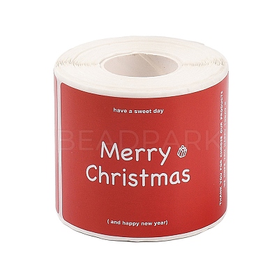 200Pcs Christmas Theme Paper Self-Adhesive Stickers DIY-M070-02A-1