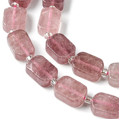 Natural Strawberry Quartz Beads Strands G-C098-A13-01-1