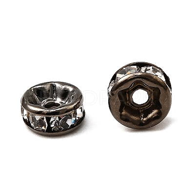 Brass Rhinestone Spacer Beads RB-A014-Z5mm-01B-1