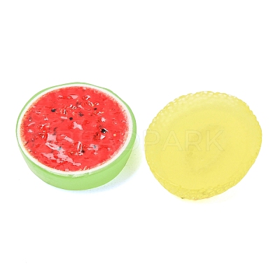 Opaque Resin Imitation Fruit Cabochons RE-CBA1212-02-1