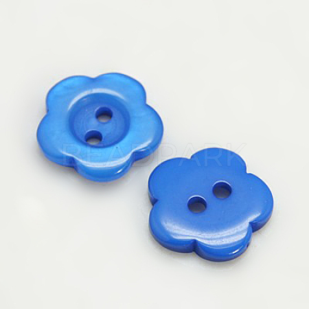 Resin Buttons RESI-D031-15mm-10-1