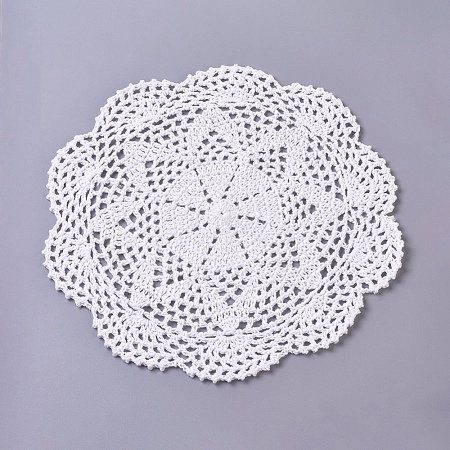 Woven Crochet Coasters Table Mats DIY-WH0157-18-1