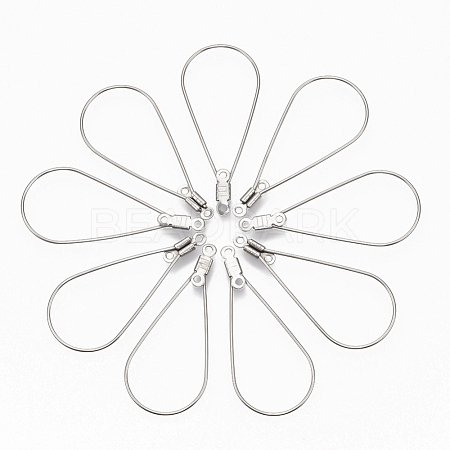 304 Stainless Steel Wire Pendants X-STAS-T051-003-1