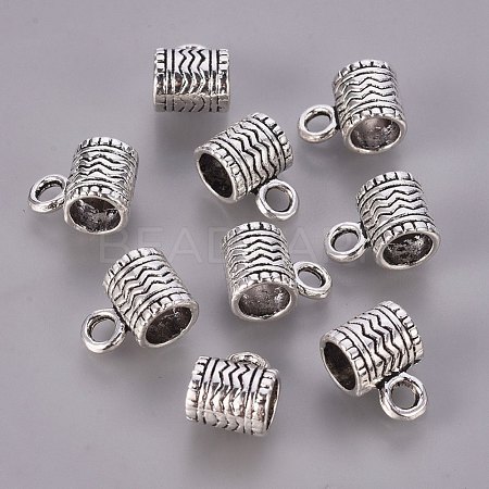 Tibetan Style Alloy Tube Bails K08U0042-1