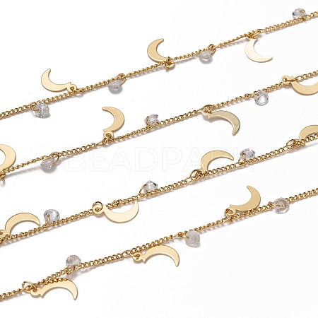 Handmade Brass Curb Chains CHC-I036-66G-1