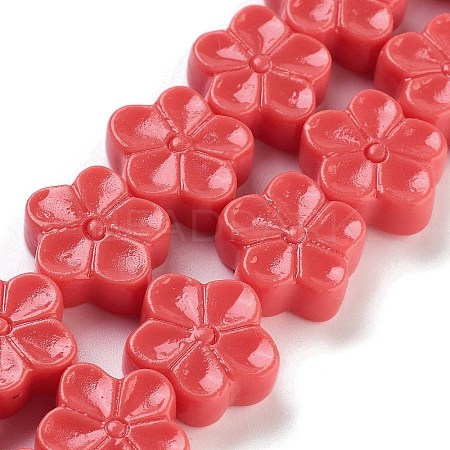 Synthetic Coral Carved Beads Strands CORA-B001-04A-1