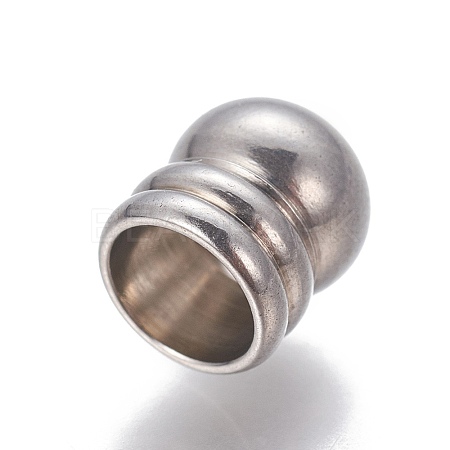 Tarnish Resistant 201 Stainless Steel Cord Ends LS-STAS-P239-19P-1