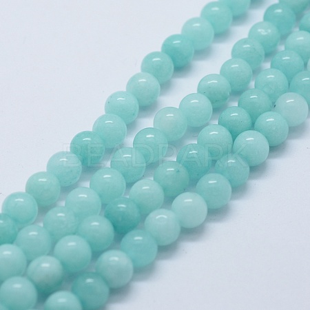 Natural & Dyed Jade Bead Strands G-P370-02-12mm-1