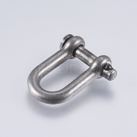 304 Stainless Steel D-Ring Anchor Shackle Clasps STAS-I072-100AS-1