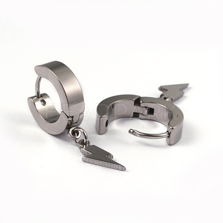304 Stainless Steel Huggie Hoop Earrings X-EJEW-L183-15P-1