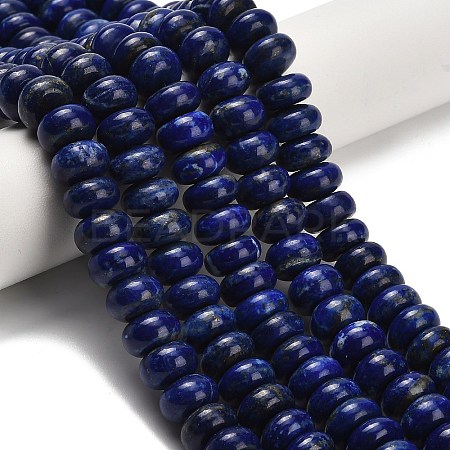 Natural Lapis Lazuli Beads Strands G-H329-B02-6x10mm-1