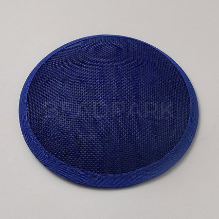 Imitation Hemp Round Fascinator Hat Base for Millinery AJEW-WH0472-45A-05-1