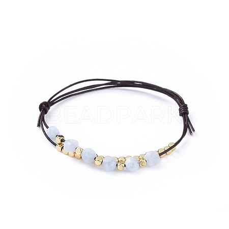 Cowhide Leather Cord Bracelets BJEW-JB04494-07-1