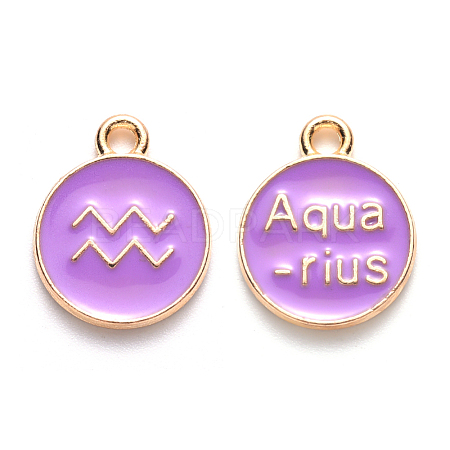 Alloy Enamel Pendants X-ENAM-S124-01A-01J-1