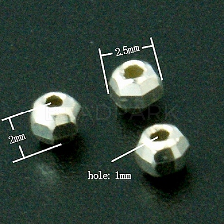 Sterling Silver Spacer Beads X-STER-A010-14-1