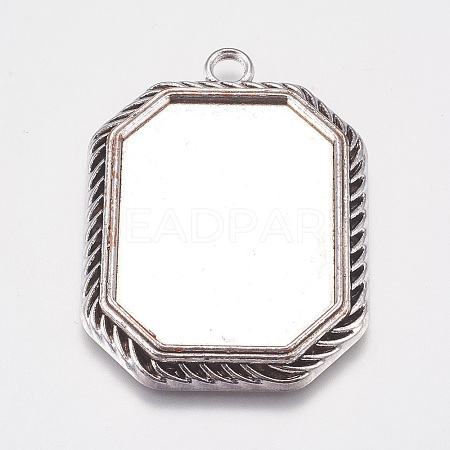 Tibetan Style Pendant Cabochon Settings LS-TIBEP-A22961-AS-LF-1