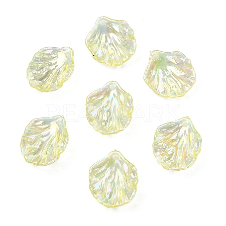 50Pcs Transparent Acrylic Pendants MACR-YW0004-17C-1