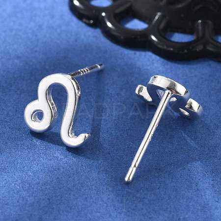 925 Sterling Silver Stud Earrings EJEW-K303-01S-07-1