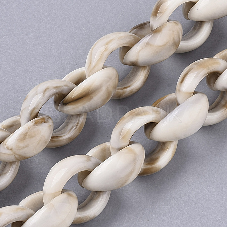 Handmade Acrylic Rolo Chains X-SACR-N006-012-1
