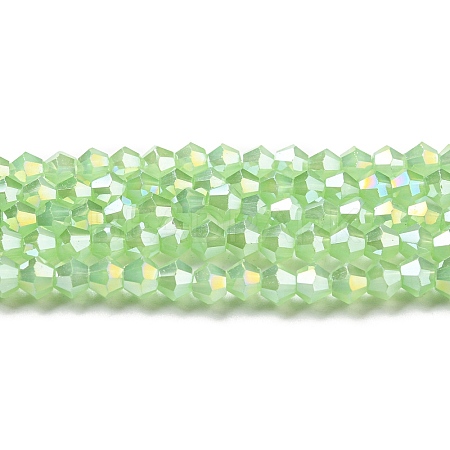 Imitation Jade Electroplate Glass Beads Strands EGLA-A039-J2mm-B01-1