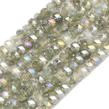 Imitation Jade Glass Beads Strands EGLA-F167-03A-08-1