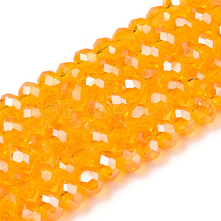 Electroplate Glass Beads Strands EGLA-A034-T2mm-A24-1