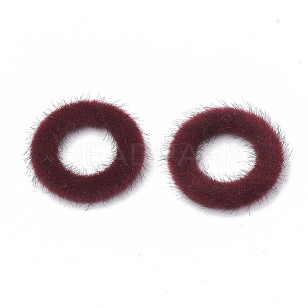 Faux Mink Fur Covered Linking Rings WOVE-N009-07F-1