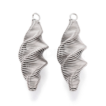 304 Stainless Steel Pendants STAS-T073-77P-1