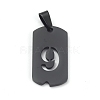 Ion Plating(IP) 304 Stainless Steel Pendants STAS-O127-E09-1