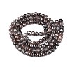 Drawbench Crackle Glass Beads Strands GLAA-N006-8mm-01-2
