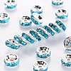 Brass Grade A Rhinestone Spacer Beads LS-RSB034NF-13-1