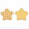 Opaque Printed Acrylic Cabochons MACR-N011-002-C03-1