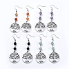 Tibetan Style Alloy Dangle Earrings EJEW-JE03299-1