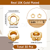 30Pcs Brass Bead Frame KK-SC0006-49-2