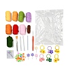 6 Style Fruit Yarn Knitting Beginner Kit DIY-F146-04-2