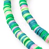 Handmade Polymer Clay Beads Strands CLAY-R089-6mm-T02B-36-6