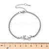 304 Stainless Steel Link Bracelets BJEW-Z107-01P-5