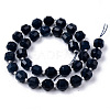 Dyed Natural Sapphire Beads Strands G-R482-01-10mm-2