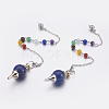 Natural Lapis Lazuli Sphere Dowsing Pendulums MAK-P009-E04-1