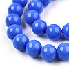 Opaque Solid Color Glass Beads Strands GLAA-T032-P6mm-11-3