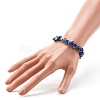 Natural Lapis Lazuli Chip Bead Stretch Bracelets for Children BJEW-JB06388-04-3