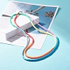 Polymer Clay Heishi Surfer 7-loop Wrap Bracelet BJEW-JB07689-5